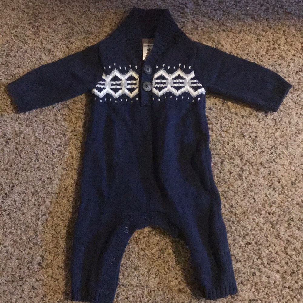 Nb Carters sweater bodysuit